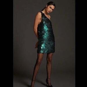 Maeve One Shoulder Mini Party Dress